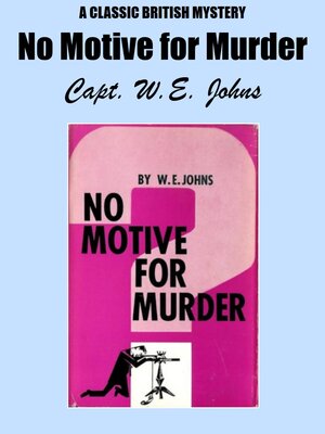 cover image of No Motive for Murder